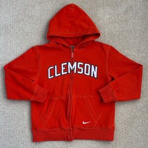 Youth Nike Clemson zip hoodie jacket, size Medium